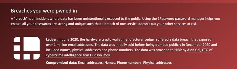Nếu nó hiện Oh no - pwned! thì email của bạn đã bị rò rỉ thông tin. Phía dưới trang web cũng liệt kê những nơi mà email của bạn đã bị lộ.