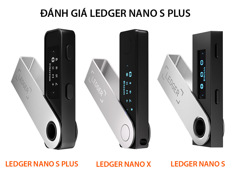 Đánh giá Ledger Nano S Plus. So sánh với Nano X & Nano S