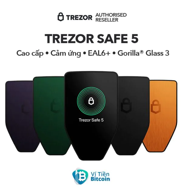 Trezor Light Ví lạnh Trezor Safe 5 chính hãng Đại lý ủy quyền chính thức